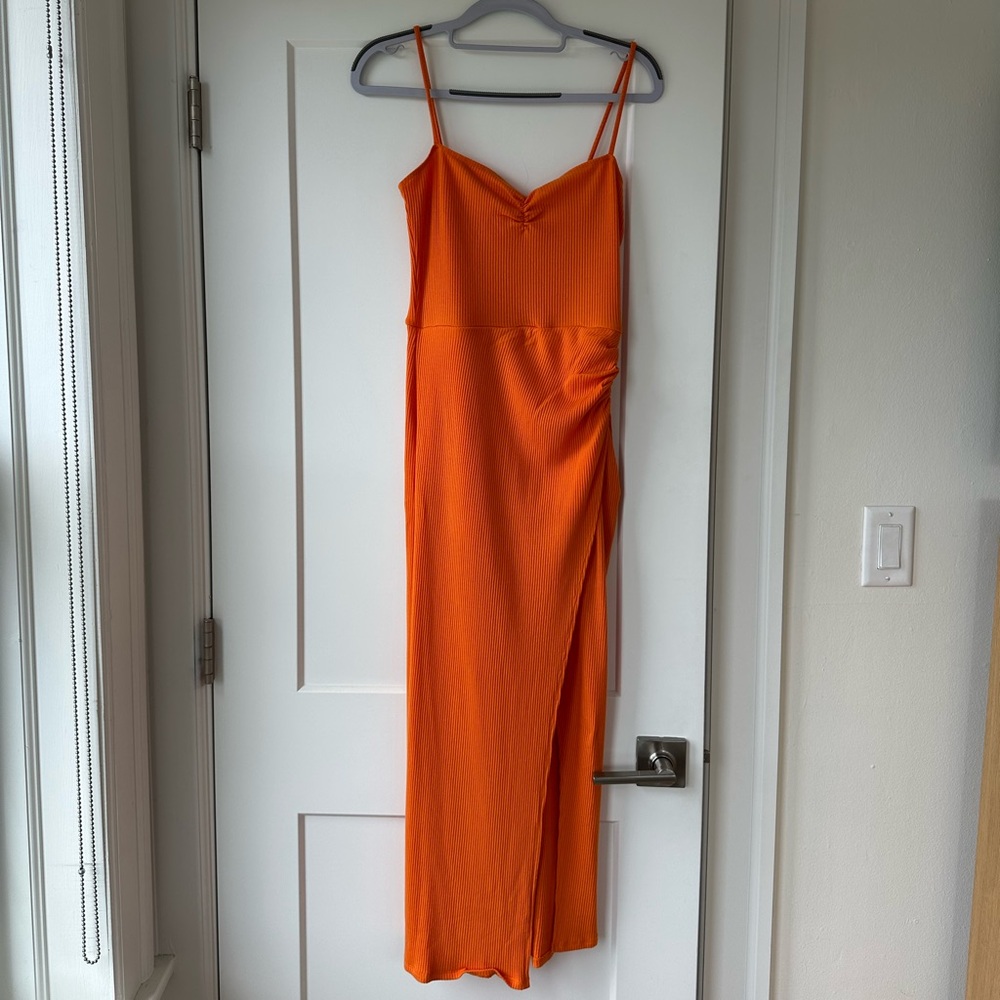 Reformation Orange Dress
